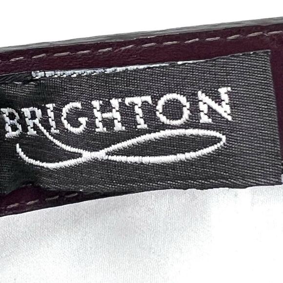 Brighton Brown Anilina Glazed Cowhide on Glove Leather Belt Womens 30 - Picture 7 of 7